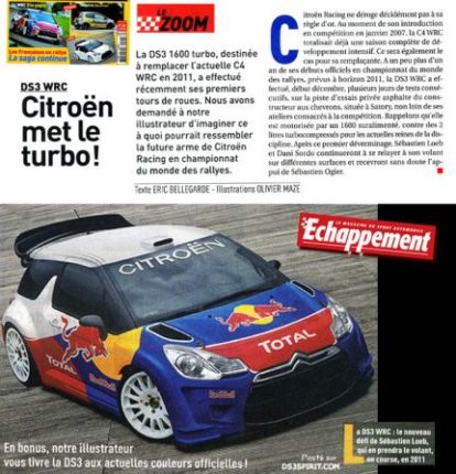 Citroën Lance la future DS3 WRC pour Sébastien Loeb