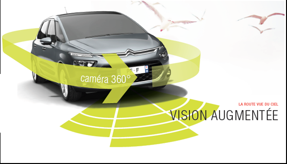 Système de vision augmentée avec Caméra à 360° (*) Disponible à partir Nov/2013