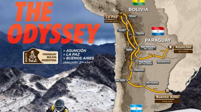 Le parcours du Dakar 2017