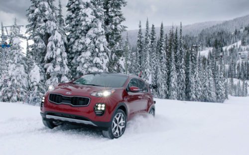 Kia Sportage 2017 dans la neige