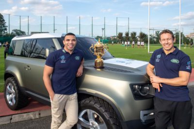 Land Rover Defender 90 - Bryan Habana et Johnny Wilkinson