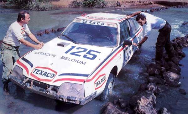 jacky Ickx et Claude Brasseur sur le rallye Paris Dakar 1981