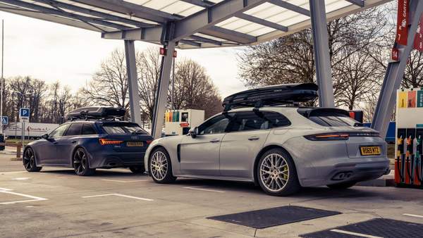 Audi RS6 Avant et Porsche Panamera Turismo