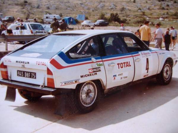 Citroën CX au rallye des 1000 pistes 1981