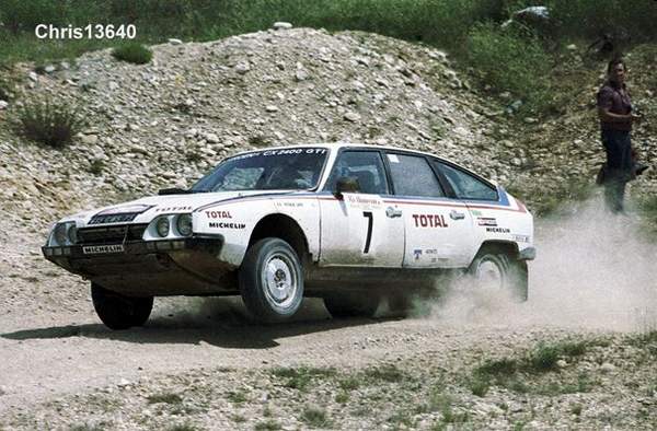 Patrick Lapie s'impose sur le rallye 1000 pistes 1981 au volant de sa CX d'usine