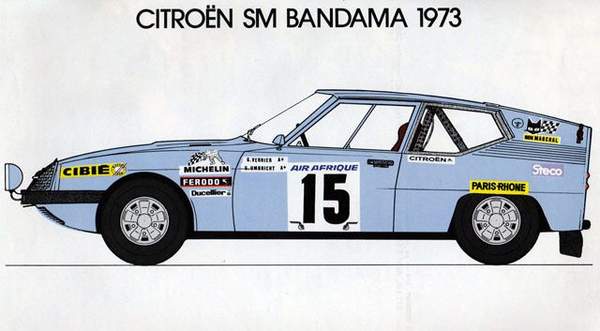 Citroën SM Proto rallye du Bandama 1973