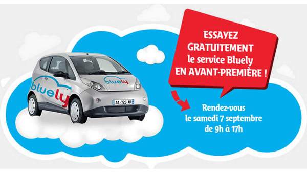 Bolloré autopartage à lyon avec Bluely