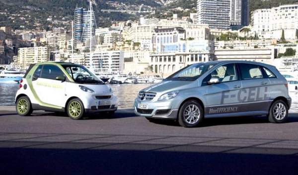 Prototype de voiture à hydrogène Mercedes F Cell