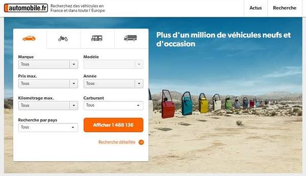 Automobile.fr est le site d'Ebay pour acheter une voiture d'occasion