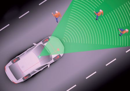 Détecteur de piéton, Toyota PCS Détecteur de piéton, Toyota PCS