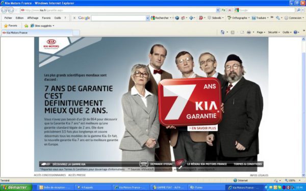 Kia Garantie 7 ans ses voitures