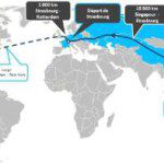 La carte du tour du Monde en voiture électrique de Electric Odyssey