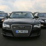 Voiture de luxe le trio Audi Mercedes BMW