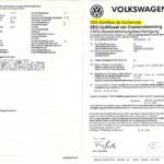 Certificat de conformité automobile
