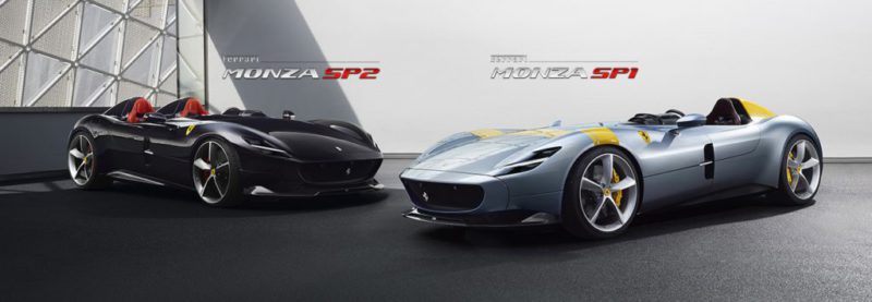 Le dernier cabriolet de Ferrari roule à 300 km/h et n'a pas de pare-brise Ferrari SP1 et SP2